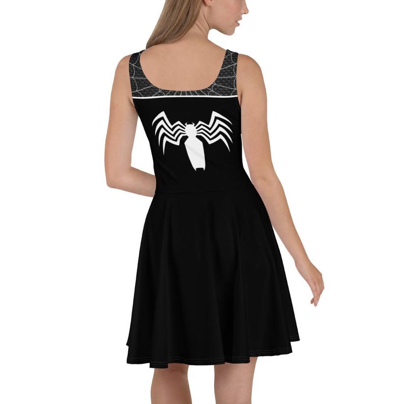 Venom Spider Man Dress Womens cosplay costume Symbiote running dress