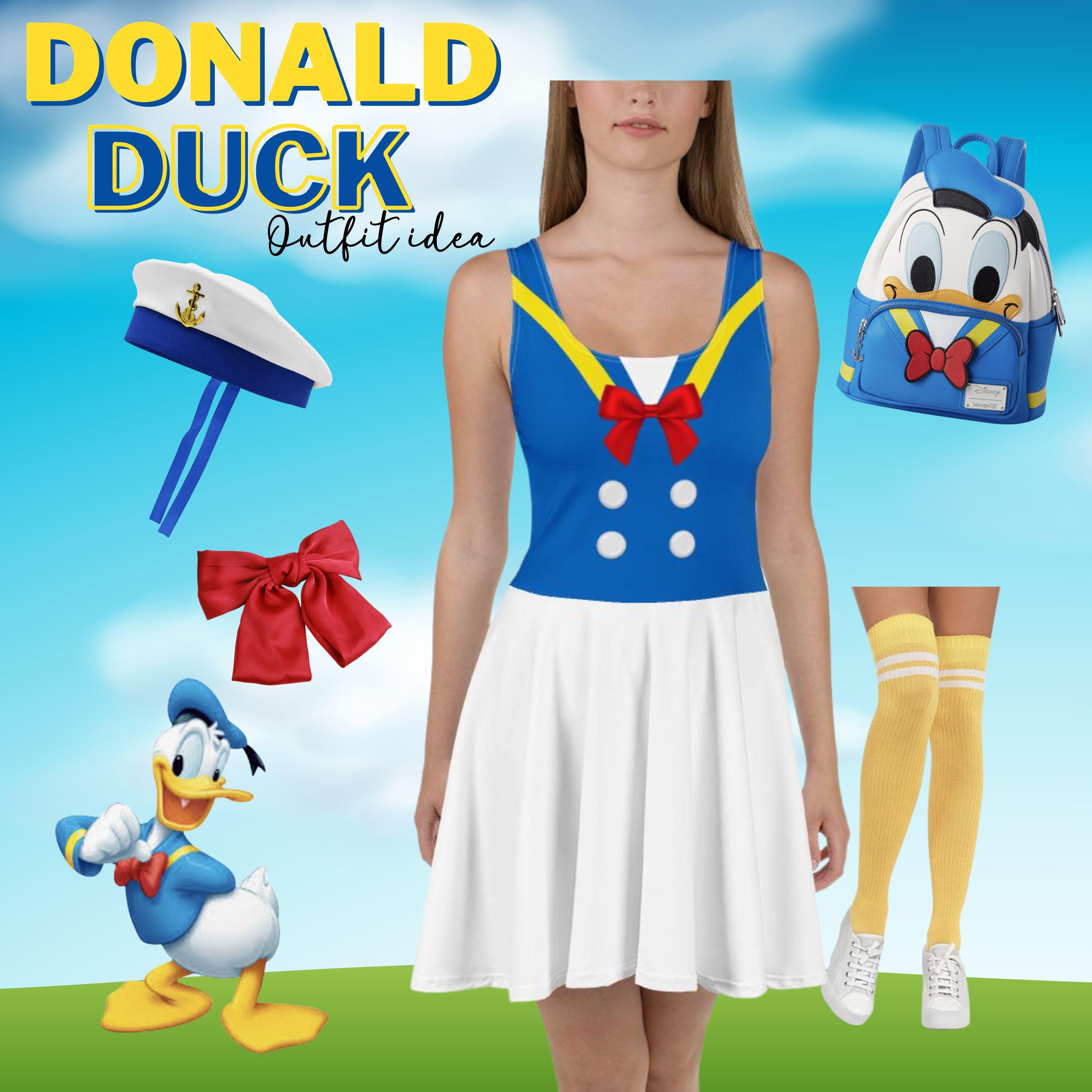 ドナルドダックドレス レディース ディズニー コスプレ ラン