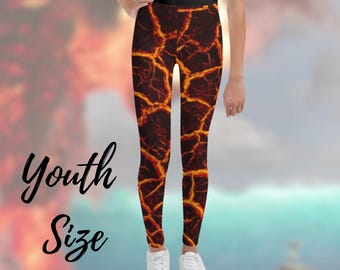 Tefiti Te Ka Moana Youth Leggings Disney bounding costume pants child kids lava monster