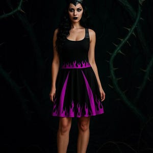 Womens Disney Maleficent Dress Cosplay Mistress of Evil Costume Adult Villian