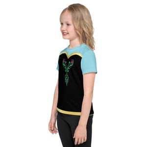 Kids Anna Costume shirt Disney Frozen cosplay child princess tshirt