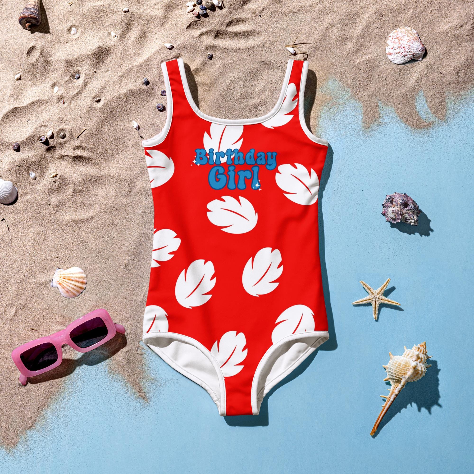 ■SENTI■ [Disney] Check Angel PK Semi-Cut Flipton Swimsuit s-l400.jpg