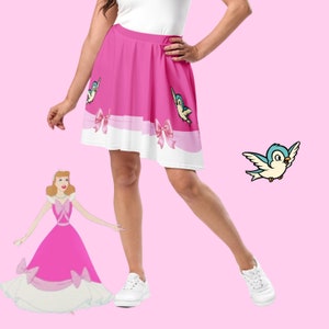 Womens Disney Cinderella Pink Bow Skirt princess run Disney outfit costume
