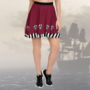 Womens Pirate Skirt costume running skirt Disney cruise Pirate night outfit dress adult