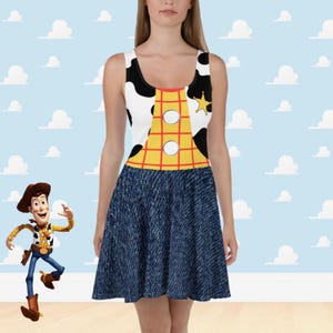 Woody Dress Damen Disney Toy Story Cowboy Cosplay Kostüm Run Disney Outfit