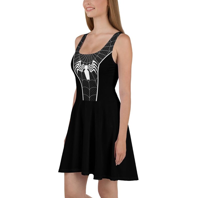 Venom Spider Man Dress Womens cosplay costume Symbiote running dress