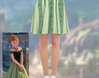アナと雪の女王 アナの戴冠式 ウィメンズ ディズニー プリンセス ランニングスカート コスチューム ディズニーマラソンを走る