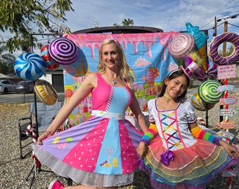 Candy theme dress women Candyland Sweets adult dress