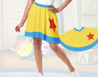 Women&#39;s Skirt Pixar ball inspired Disney bounding running outfit adult skater skirt toy story dress marathon outfit idea