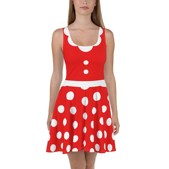 Minnie Mouse Classic Red Womens Disney Dress Running Dress Cosplay Disney  Bounding Red Polka Dot Minnie Mouse - Etsy