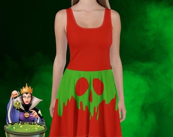 Poison Apple dress Evil Queen womens costume Disney Snow White Villain dress adult