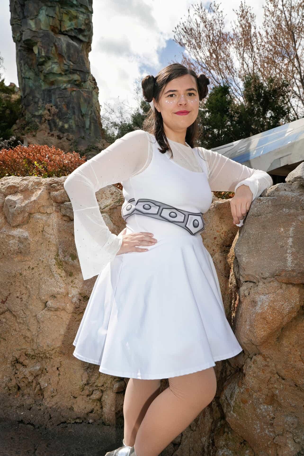 princess leia skater dress Princess Leia Dress Star Wars Womens Cosplay Costume Running Dress  Activewear Disney Bounding Run Disney Adult