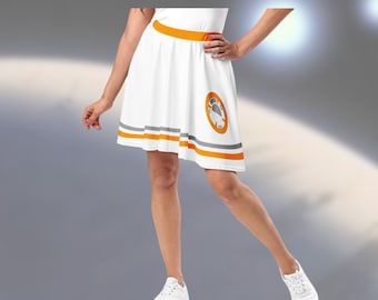 Falda de Disney Star Wars BB8 para mujer, disfraz de cosplay para correr