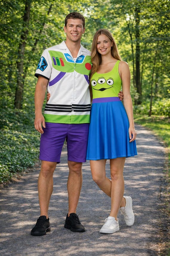 Disney Pixar Alien Dress womens Toy Story Pizza Planet costume run