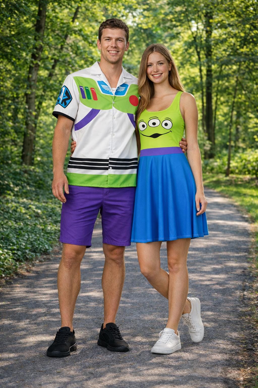 Disney Pixar Alien Dress womens Toy Story Pizza Planet costume run