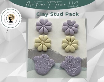 Floral Polymer Clay Ohrstecker: Handgemachte hypoallergene Ohrringe