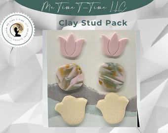 Polymer Clay Ohrstecker: Handgemachte hypoallergene Ohrringe