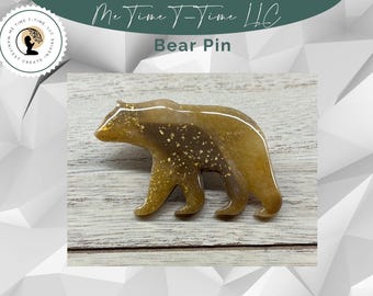 Bär Anstecknadel/Brosche, Polymer Clay Accessoire, RTS.