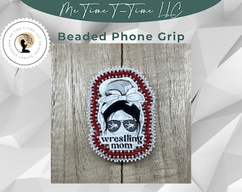 Impugnatura per cellulare con perline a tema wrestling per mamme: stile indigeno