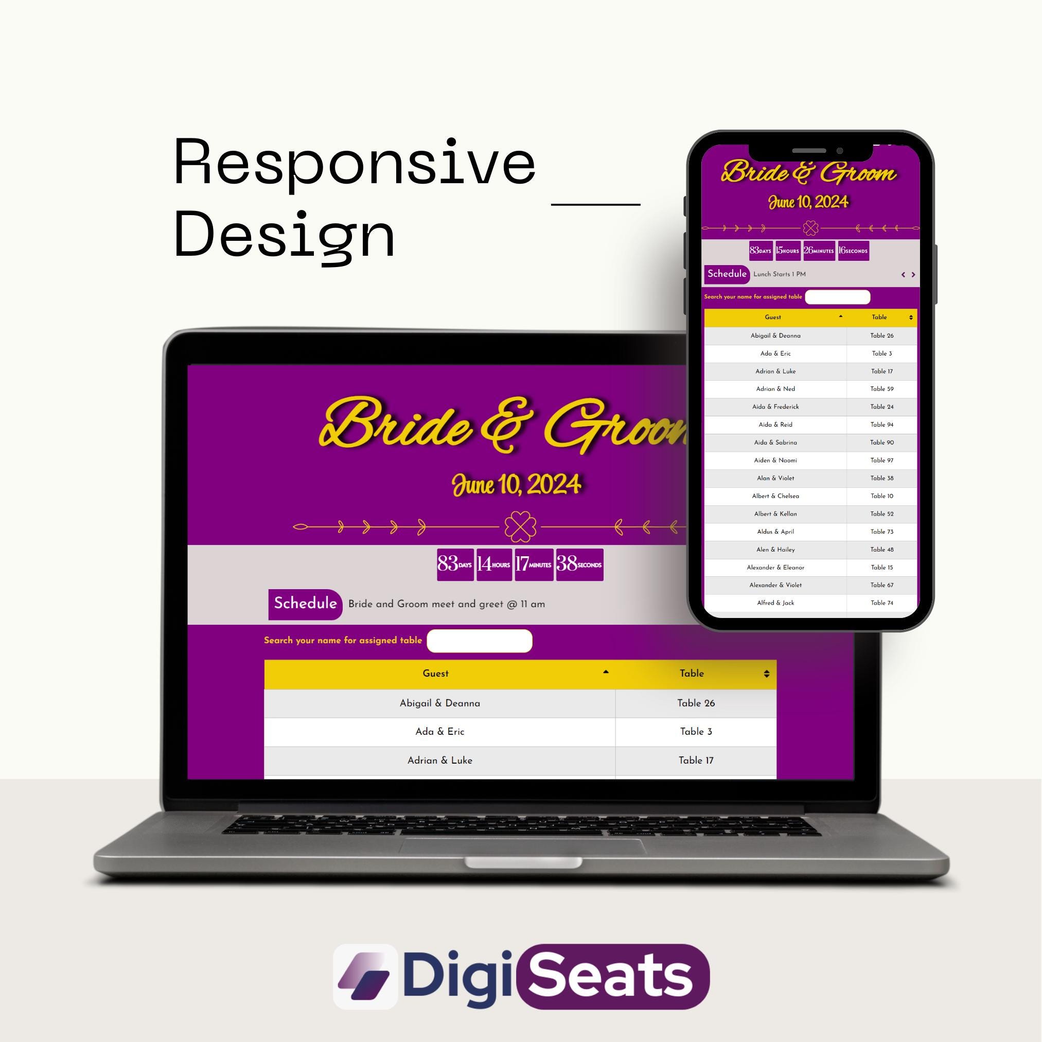 QR Code Digital Seating Chart for Weddings and Events | Find Your Seat ...