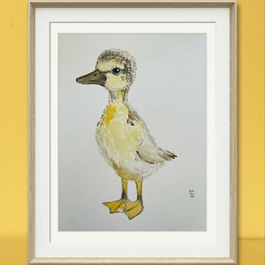 Duckling Watercolor PDF File Digital Download