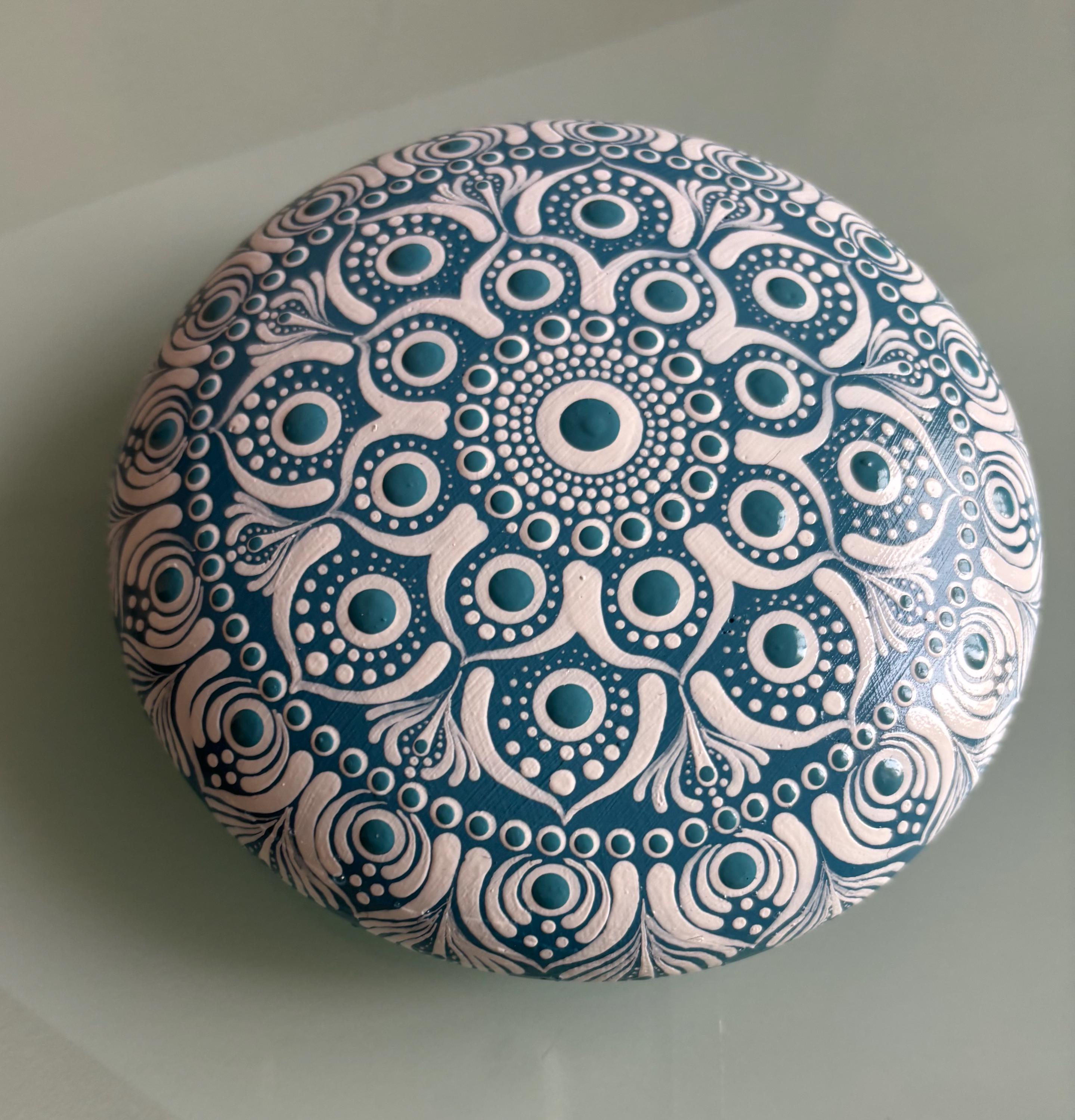 イッタラ（ ）カラフルドット模様のガラスアートブロック イッタラ