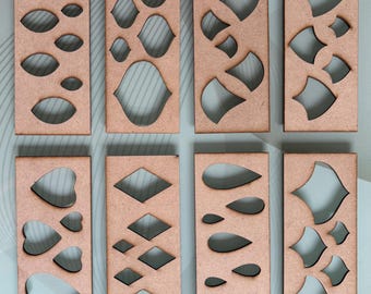 Plantillas de madera MDF para arte de mandalas, herramientas para pintar puntos