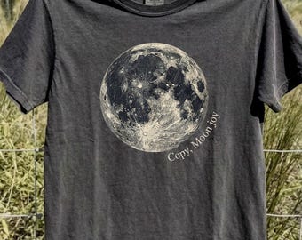 Comfort Colors Vintage Copy Moon Joy Quote T-Shirt, Lunar Graphic Tee, Science Tee, Unisex Shirt