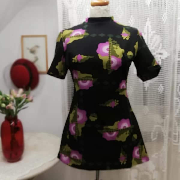 Sukienka vintage z lat 60tych 60s , short dress