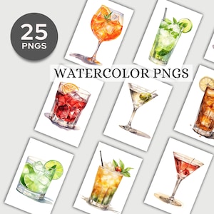 alcohol clipart,alcohol png,beer and wine,beverages,clipart pack,cocktail clipart,cocktail pack,cocktail png,cocktails,drink illustration,summer drinks menu,watercolor clipart,watercolor cocktail