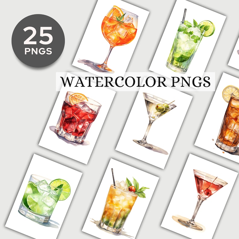 alcohol clipart,alcohol png,beer and wine,beverages,clipart pack,cocktail clipart,cocktail pack,cocktail png,cocktails,drink illustration,summer drinks menu,watercolor clipart,watercolor cocktail