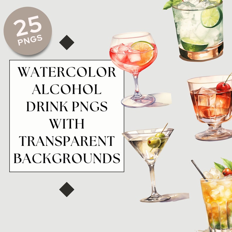 alcohol clipart,alcohol png,beer and wine,beverages,clipart pack,cocktail clipart,cocktail pack,cocktail png,cocktails,drink illustration,summer drinks menu,watercolor clipart,watercolor cocktail
