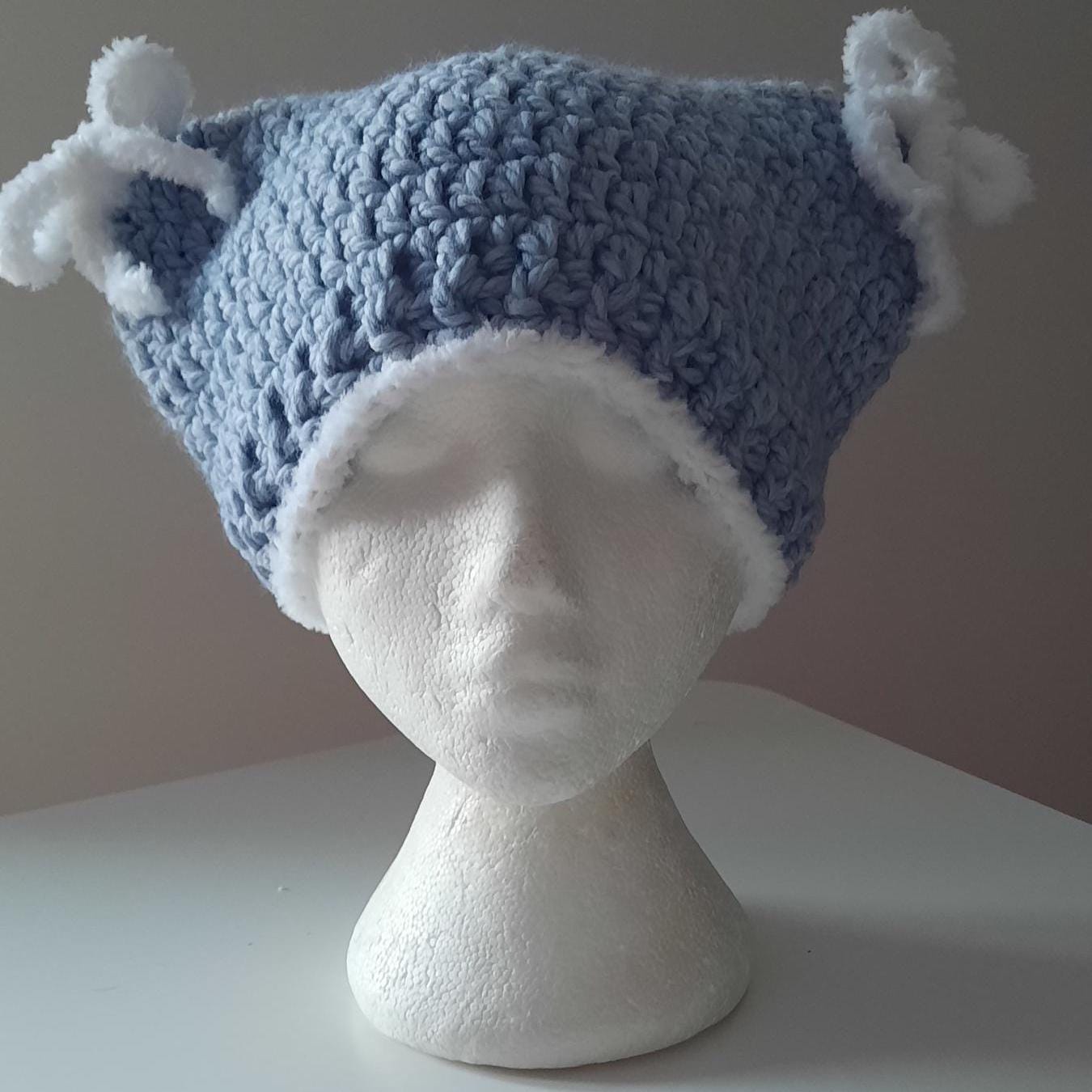 Handmade Crochet Cat Ear Beanie, Warm Hat, Chunky Knit Hat, Gift for Her, Spring Trend, Cat Lovers Gift, Fairycore, Various Colours - Etsy Handmade Crochet Cat Ear Beanie, Warm Hat, Chunky Knit Hat, Gift for Her, Spring Trend, Cat Lovers Gift, Fairycore, Various Colours - Etsy