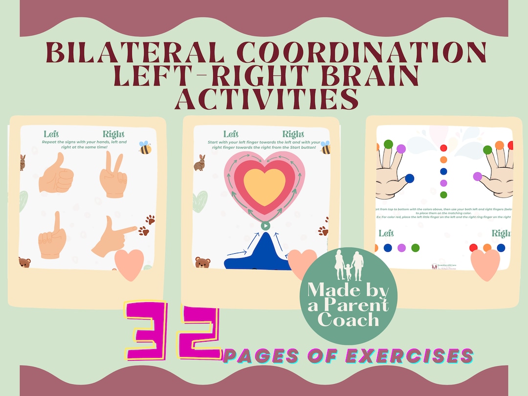 Concentration Cognitive 32 Pages Bilateral Coordination Left Right
