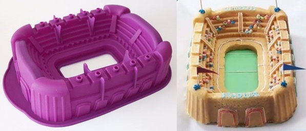 Stadium cake pan cheap