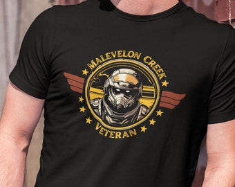 Helldivers 2 Shirt, Malevelon Creek Veteran, For Democracy tshirt for Gamer Unisex T-Shirt