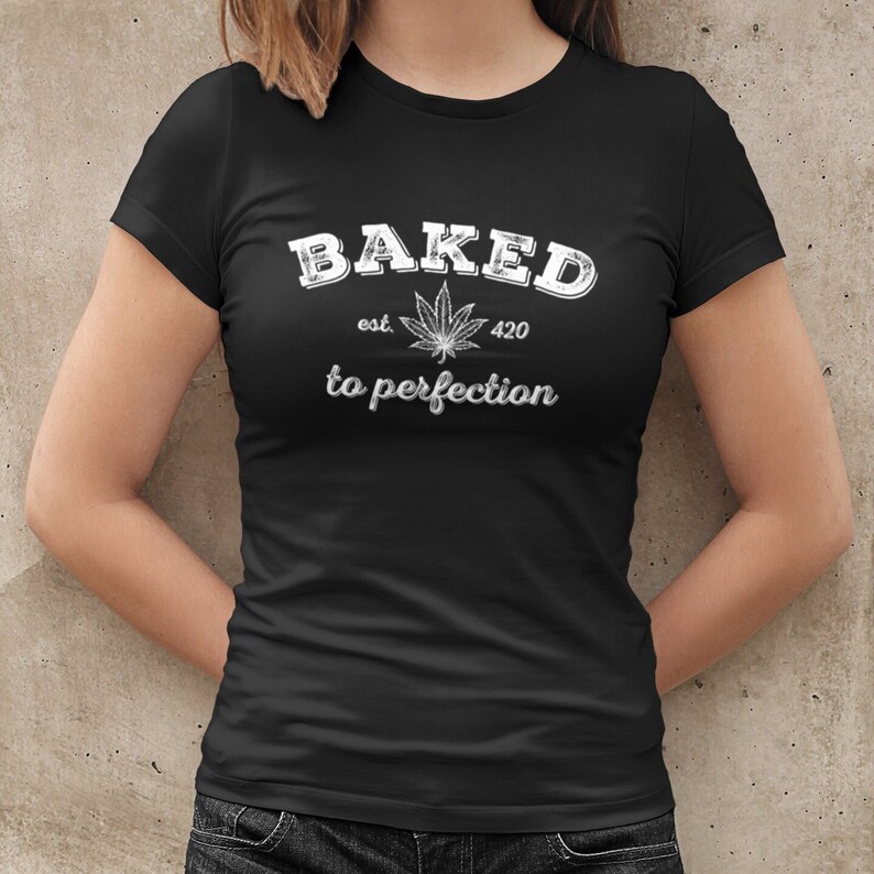 Fun Cannabis Lover Tee, 420 Baking Shirt, Weed Leaf Graphic, Pothead ...