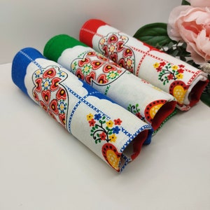Set di 3 strofinacci da cucina, Strofinaccio da cucina in cotone 24&quot;×18&quot;, 61× 45,7 cm, Gallo portoghese, Regalo portoghese, Decorazione tradizionale, Strofinaccio da cucina