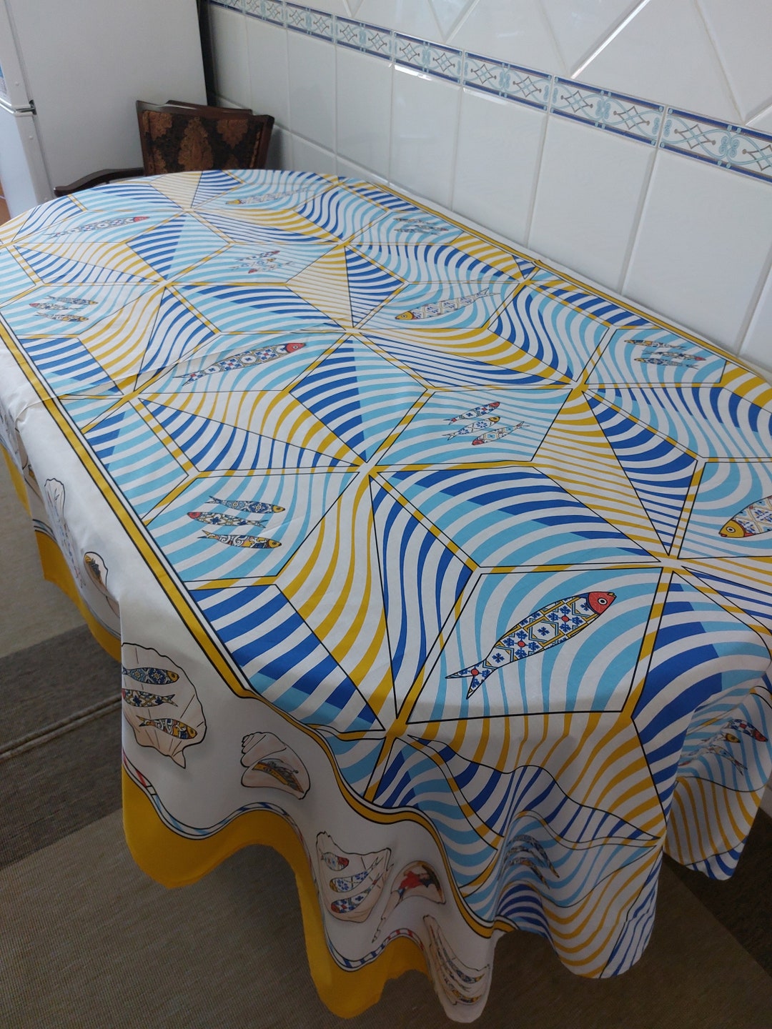 62961.572.44 Portuguese Tableclothkitchen Etsy