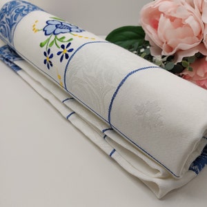 Cotton kitchen towel 30.5&quot;×31&quot;, Small tablecloth, Portuguese tablecloth, Portuguese towel, Portuguese kitchen decor, Kitchen tea towel.