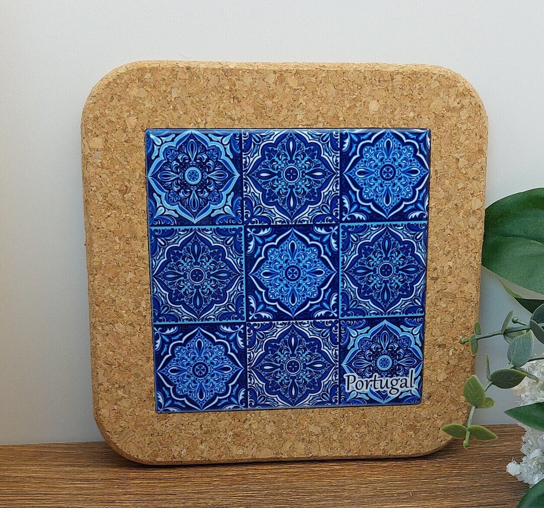 Hot Pot Stand 5.45.4 cork Stand With Ceramic Etsy