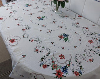 Tablecloth 53.5&quot;×91&quot;(1.36×2.31cm) , Decorative tablecloth,Cotton tablecloth, Portuguese tablecloth, Gift.