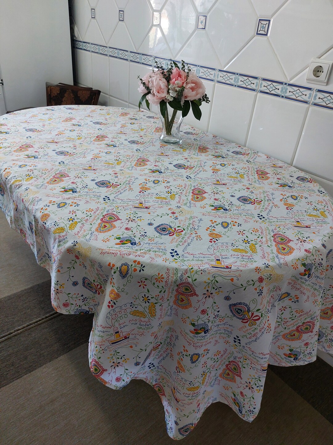 Portuguese 5794 Tablecloth Decorative Etsy
