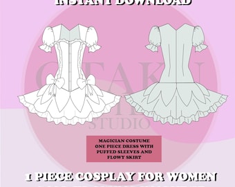 Magical Girl Cosplay Costume PDF Sewing Pattern | DIY Custom Cosplay Outfit