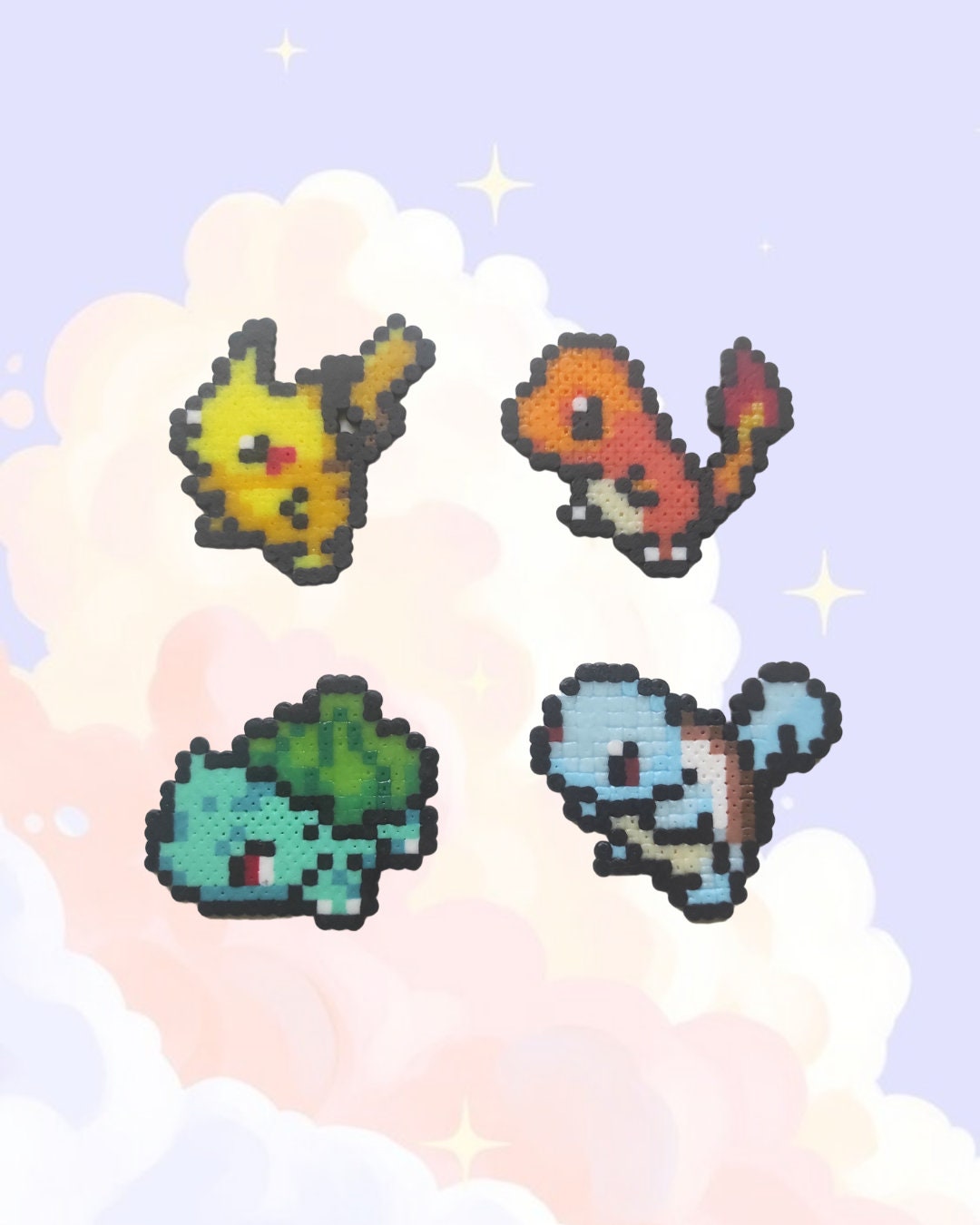 Cute yellow candy pufferfish pokemon from the top view, pixel art