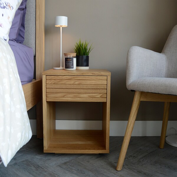 Oak Bedside Table Etsy