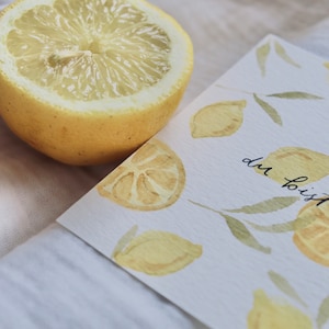 ZITRONE Postkarte