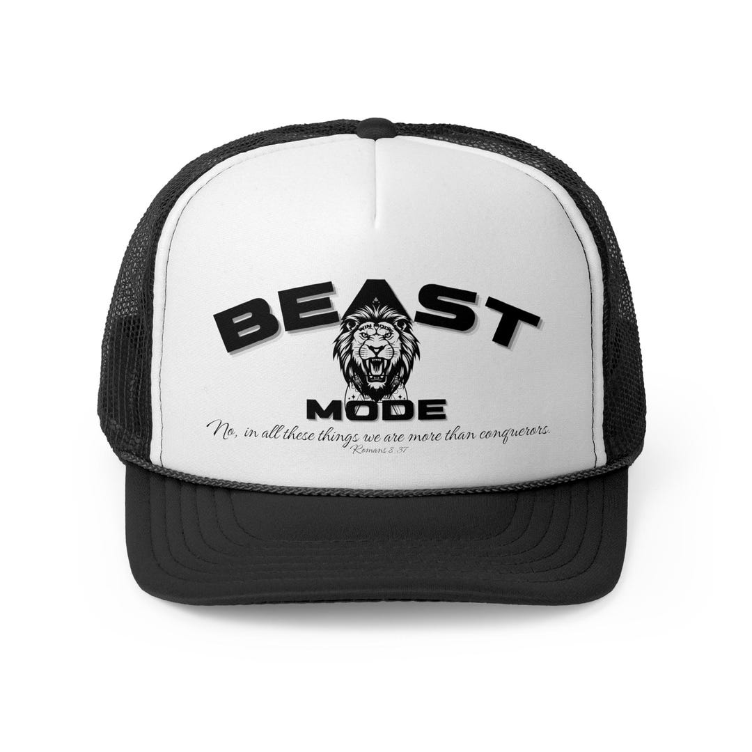Beast Mode Gamer Trucker Cap, Motivational Hat for Fitness Enthusiasts ...