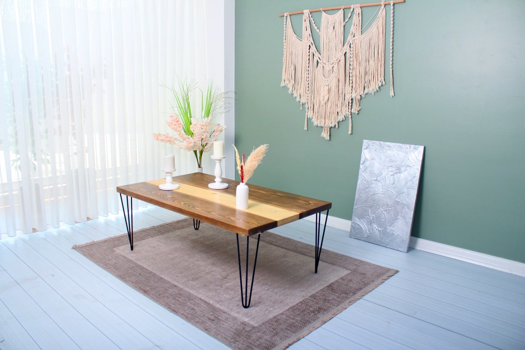 Live Edge Coffee Table Walnut Colormodern Coffee Table Etsy