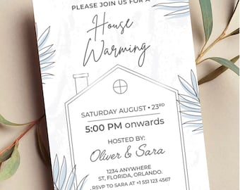 Personalized Housewarming Invitation | Modern New Home Party (Digital)